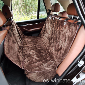 Velvet de cristal cubierta de asiento de automóvil suave para perro